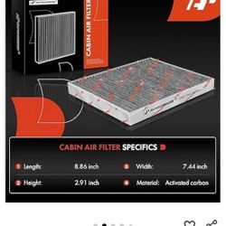 Cabin Air Filter w/Activated Carbon Compatible with Ford & Lincoln Vehicles