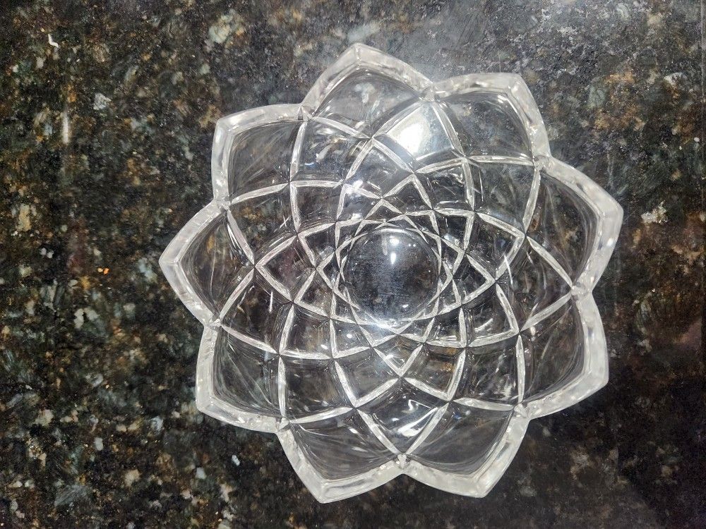 Lead Crystal Bowl 8" Diameter- Made in Austria