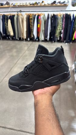 Brand New Air Jordan 4 Black Cat Sz5y 