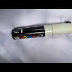 Uni Posca PC8K.1 Water-Based Paint Marker, Broad Chisel Tip, White
