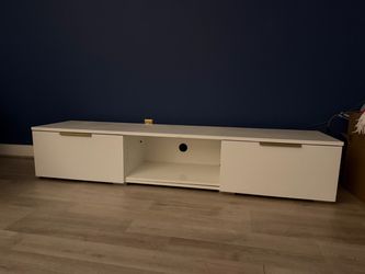 Modern TV stand w/ 2 large storage drawers