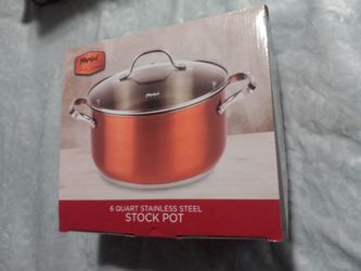 Stock Pot 6 Quart Stainless Steel 