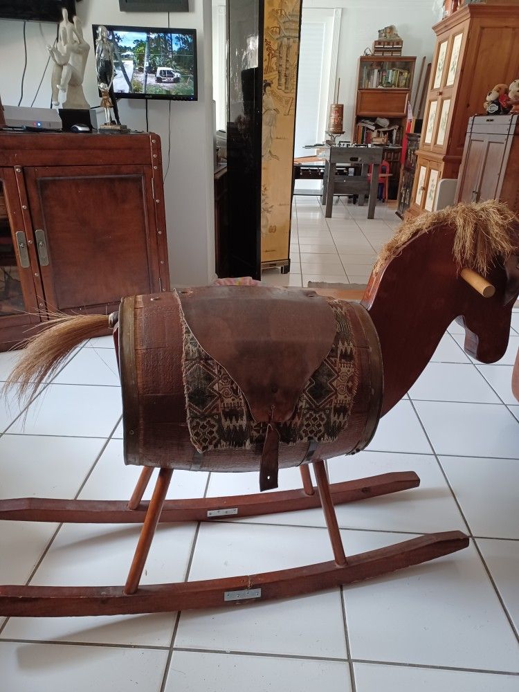 Antique Rocking Horse- Handcrafted
