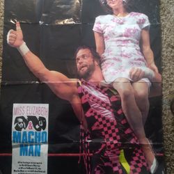 Double-sided 90's Wwf Macho Man/ Legion Of Doom  Folded Poster