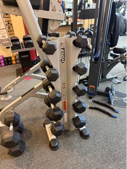 FLOOR MODEL HOIST VERTICAL DUMBBELL RACK