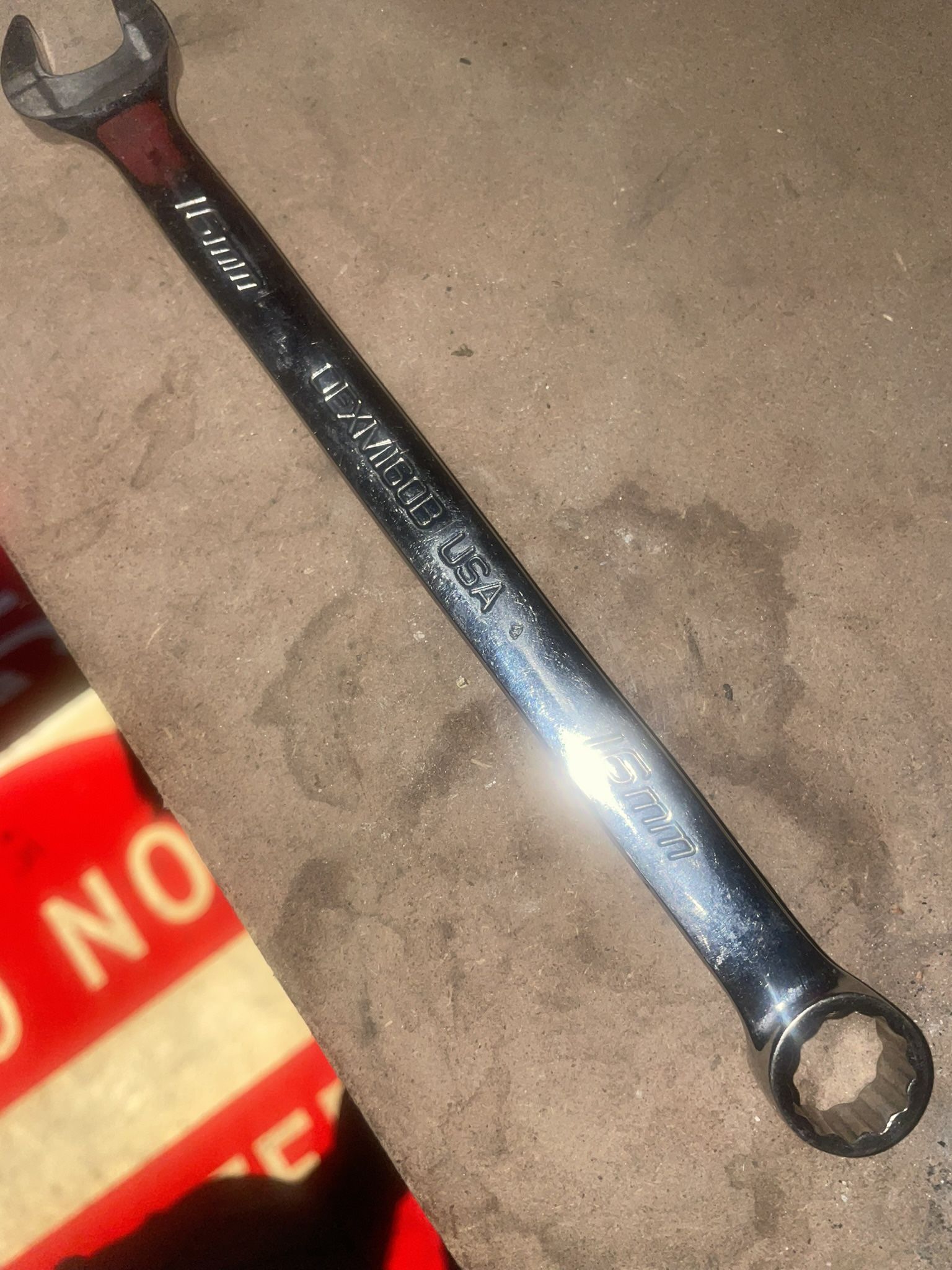 SNAP ON 16MM COMBINATION WRENCH 12pt P/N OEXM160 HAND TOOL