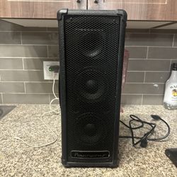 Power Werks Big Speaker And Two Microphones