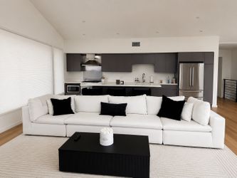 Couch, Coffee Table, Rug