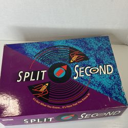 Split Second Board Game 1992 COMPLETE
