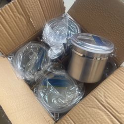 Stainless Steel Canisters $6.00 each or $20. 00 package of 4 