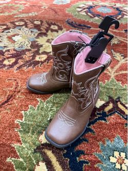 Wonder Nation Toddler & Big Girls Western Cowgirl Boot