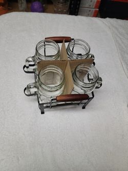 5 pcs mason mug caddy
