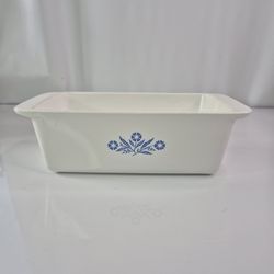 Vintage Corning Ware P-315-B Blue Cornflower 9x5x3 Bread Loaf Pan Dish Cooking.