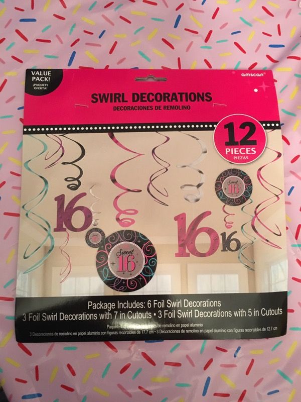 Sweet 16 party decorations