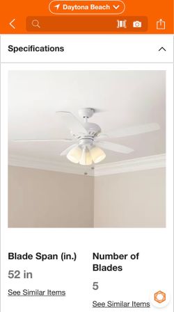 Rockport 52 in. Indoor LED Matte White Ceiling Fan with Light Kit, Downrod, Reversible Blades