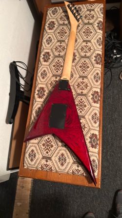 ed Solid Body Electric Guitars /Jackson Used 1990s Jackson RR3 Randy Rhoads Crimson Swirl Solid Body Electric Guitar