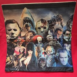 17" By 17" Horror Villains Pillow Case 