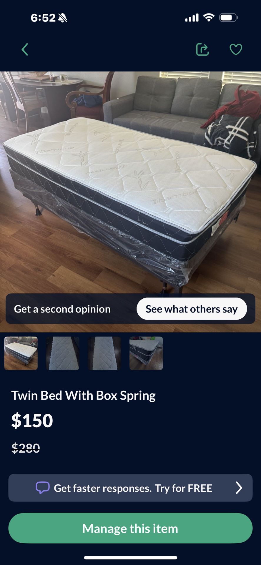 Twin Bed