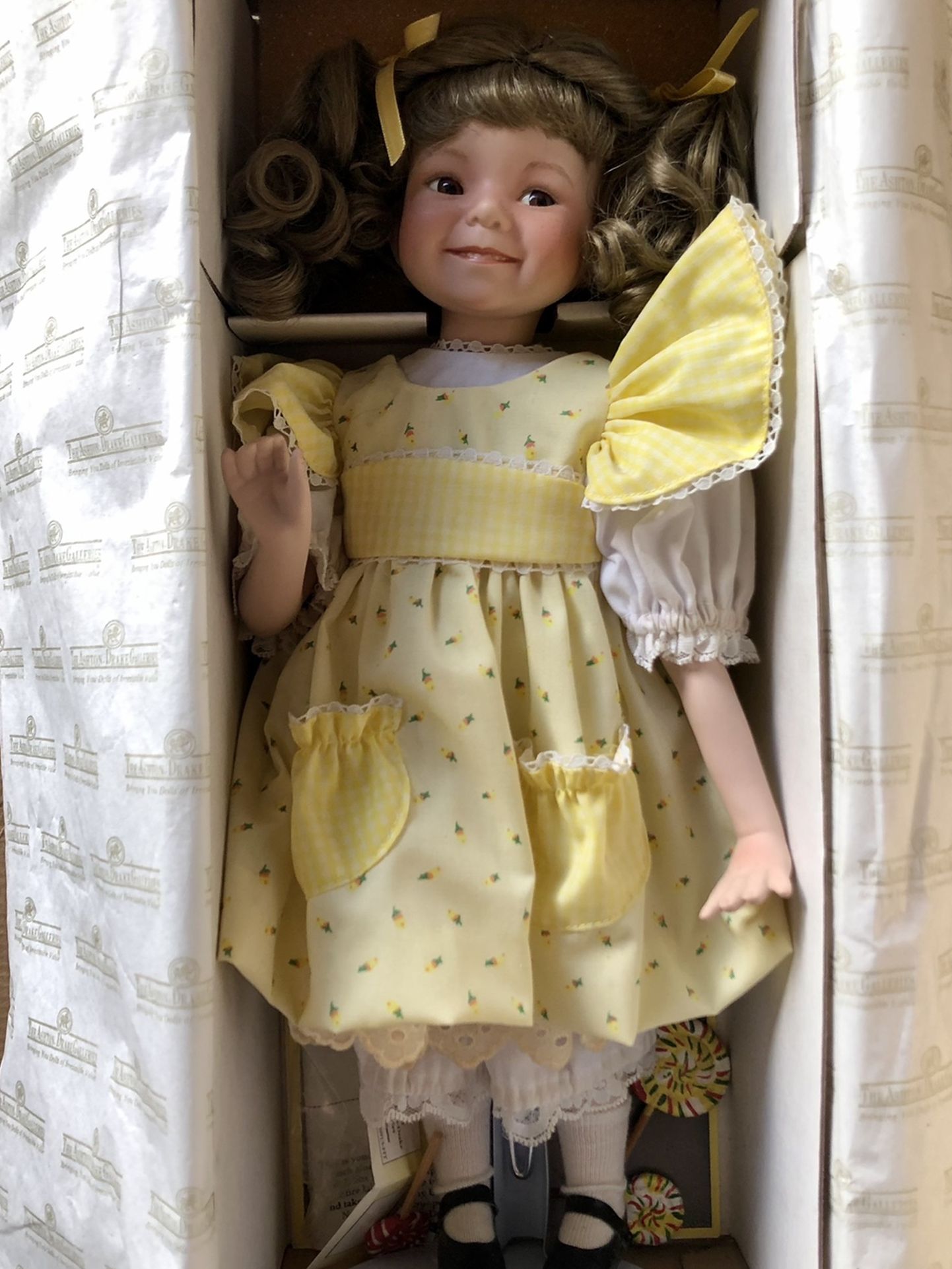 Vintage Ashton Drake Sunshine And Lollipops Porcelain Doll by Dianna Effner