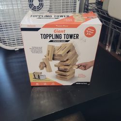 Giant toppling tower stacking game just like janga