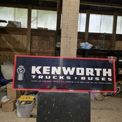 Kenworth Trucks Faux Vintage Ad Steel Metal Sign 