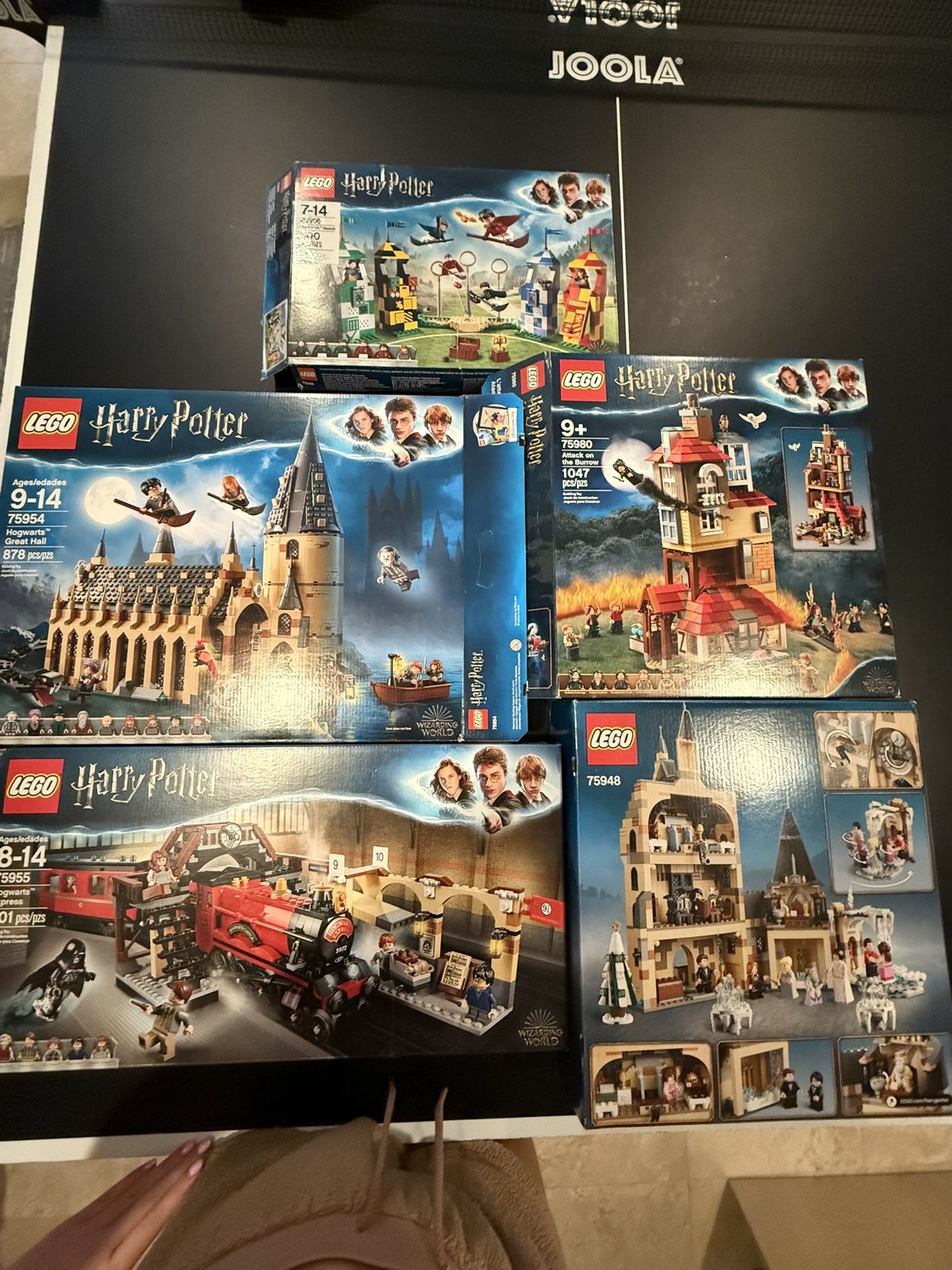 Five Harry Potter Lego sets - Boxes And Instruction books Included