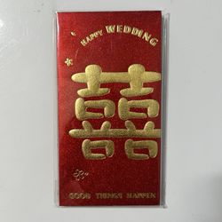Brand New Wedding Double Happiness Red Envelope 🧧 (5 Envelope included)