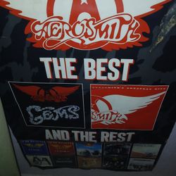 1988 Aerosmith Promotional Poster Given Out To Record Stores For Promotional Purposes Original 
