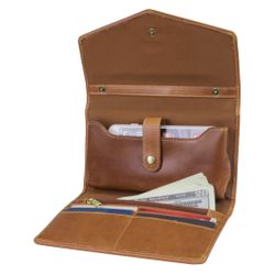 NEW RFID Timberland Buff Apache Leather Crossbody Bag Clutch Wallet 