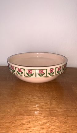 Vintage Hand Painted Mixing Bowl