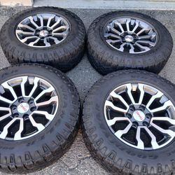 2023 OEM ORIGINAL TAKEOFFS GMC SIERRA AT4 TIRES GOODYEAR WRANGLER DURATRAC 80 % $ 1175