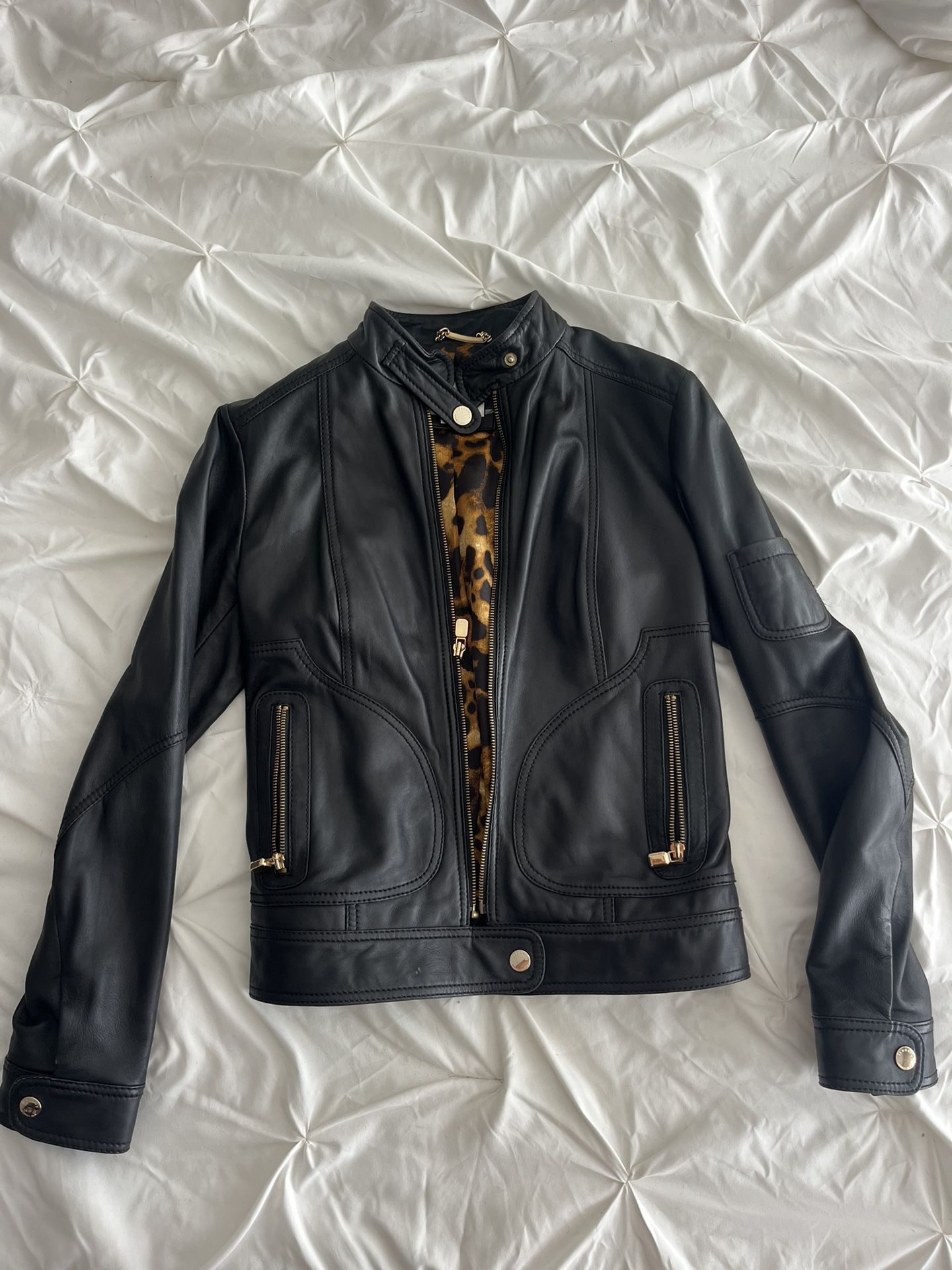 Leather Jacket New Size S 