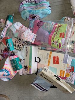 Girls box of underwear and socks new