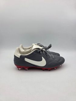 Nike Premier III FG Graphite Grey Red Soccer Cleats Mens Size 5.5 HM0265-003