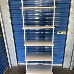 White 5-Shelf Wall Mounted Shelving Unit
