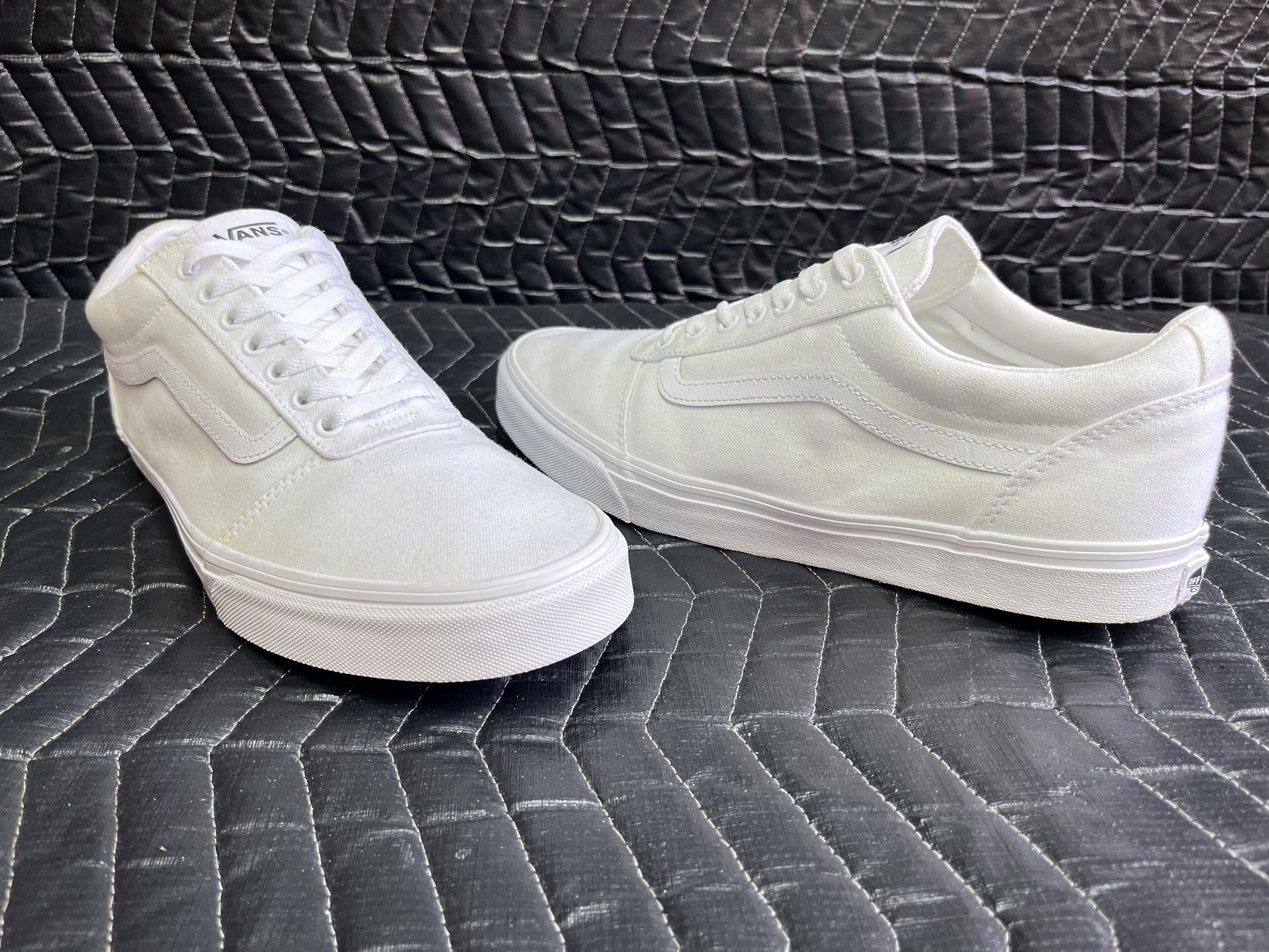 Vans shoe size 13, white and white
