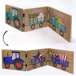 Rustic-Home Sign-Table Decor-Wooden Seasonal Reversible