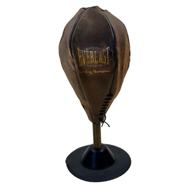 Everlast Boxing / Leather Desktop Speed Bag / Punching Bag