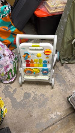 Walker toy and carrier on wheels
