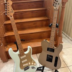 Squier Contemporary Telecaster And Anniversary Stratocaster (Mint)