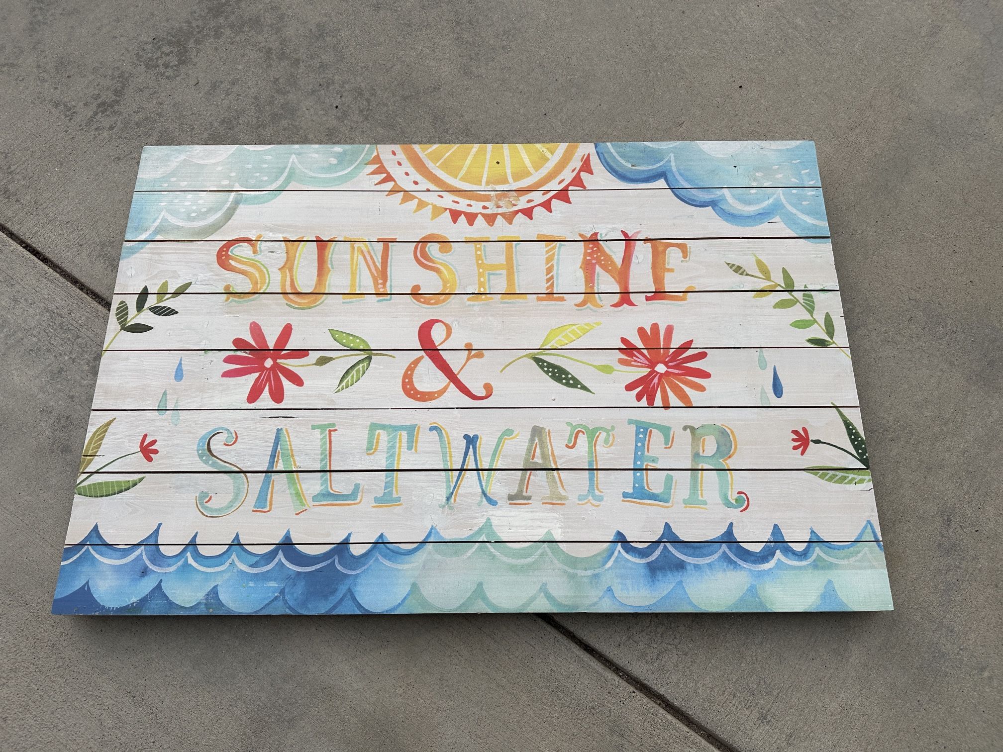 Pottery Barn Wood Sign