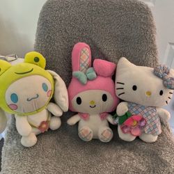 Easter Sanrio Plushies 