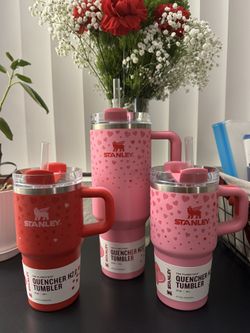 🩷 Stanley Cup Valentines Flowstate Quencher Tumbler | Multiple Sizes & Colors❤️