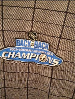 Vintage Tampa Bay Lightning Back To Back Champions Antigua Polo Short Size Large