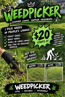 Picking weeds