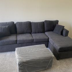 Dark Grey Sectional ‼️brand New In Stock‼️