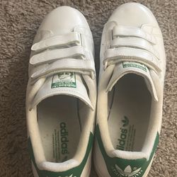 Adidas Stan Smith CF White Green Strap Men Unisex Size 11 Casual Shoes FX5509
