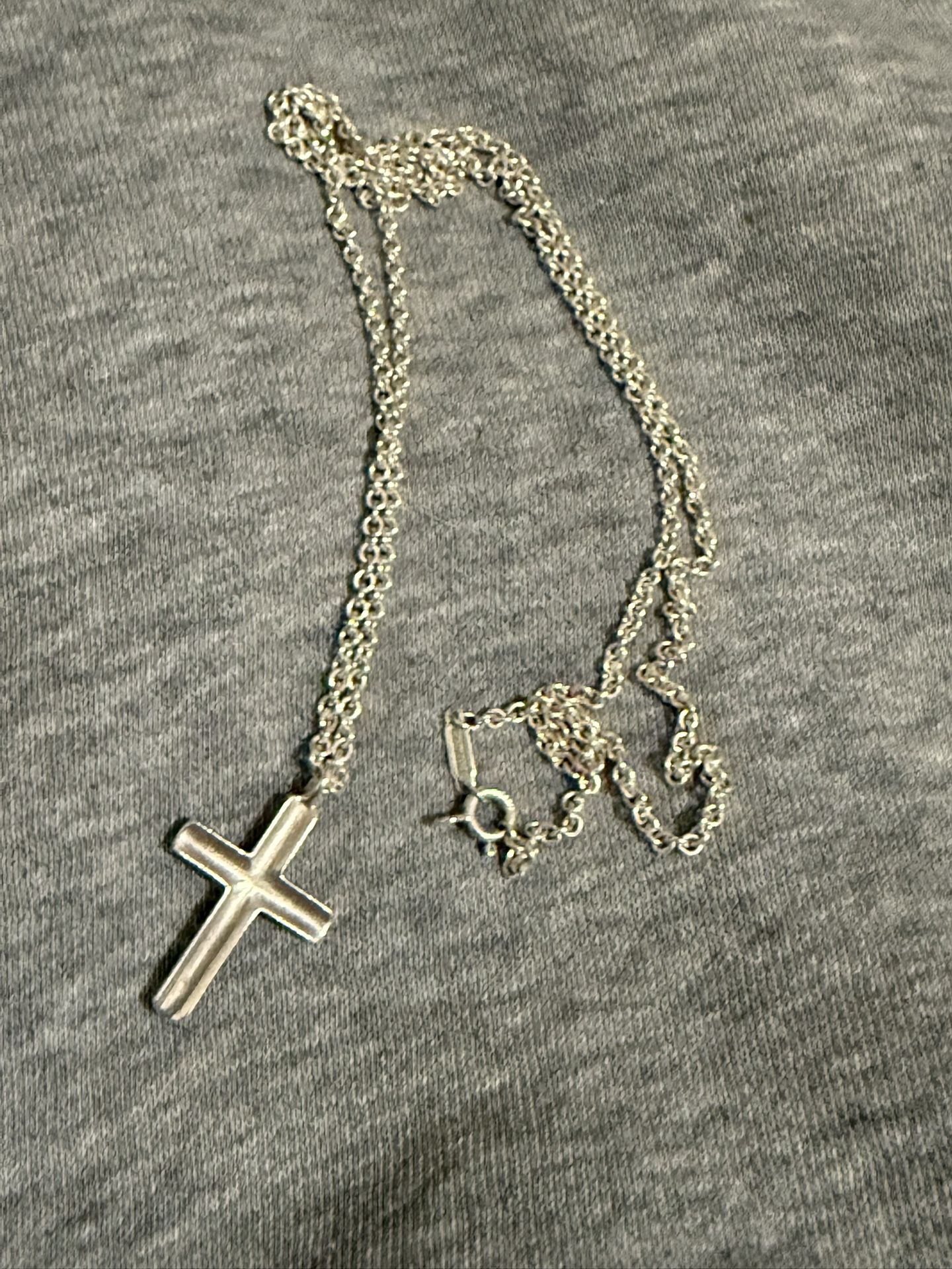 Tiffany Co Cross necklace