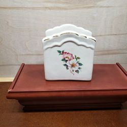 House of Webster Ceramic Briar Rose Napkin Holder
