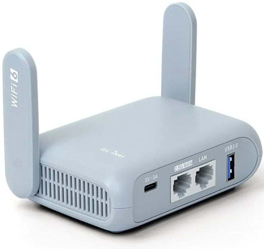 GL.iNet Pocket Router GL-MT3000 (Beryl AX), Case, New, Never Used